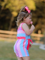 Leopard Striped Milk Silk 3-piece Jumpsuit Set
