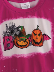 Fall Halloween 4 pieces Long sleeve O-neck T-shirt