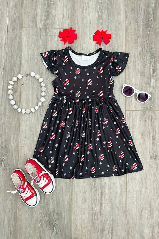 Red Line Heart Boutique Dress - Rylee Faith Designs