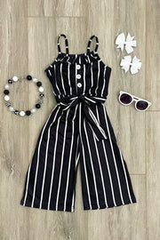 The "Kai" Striped Jumpsuit - two colors! - Rylee Faith Designs