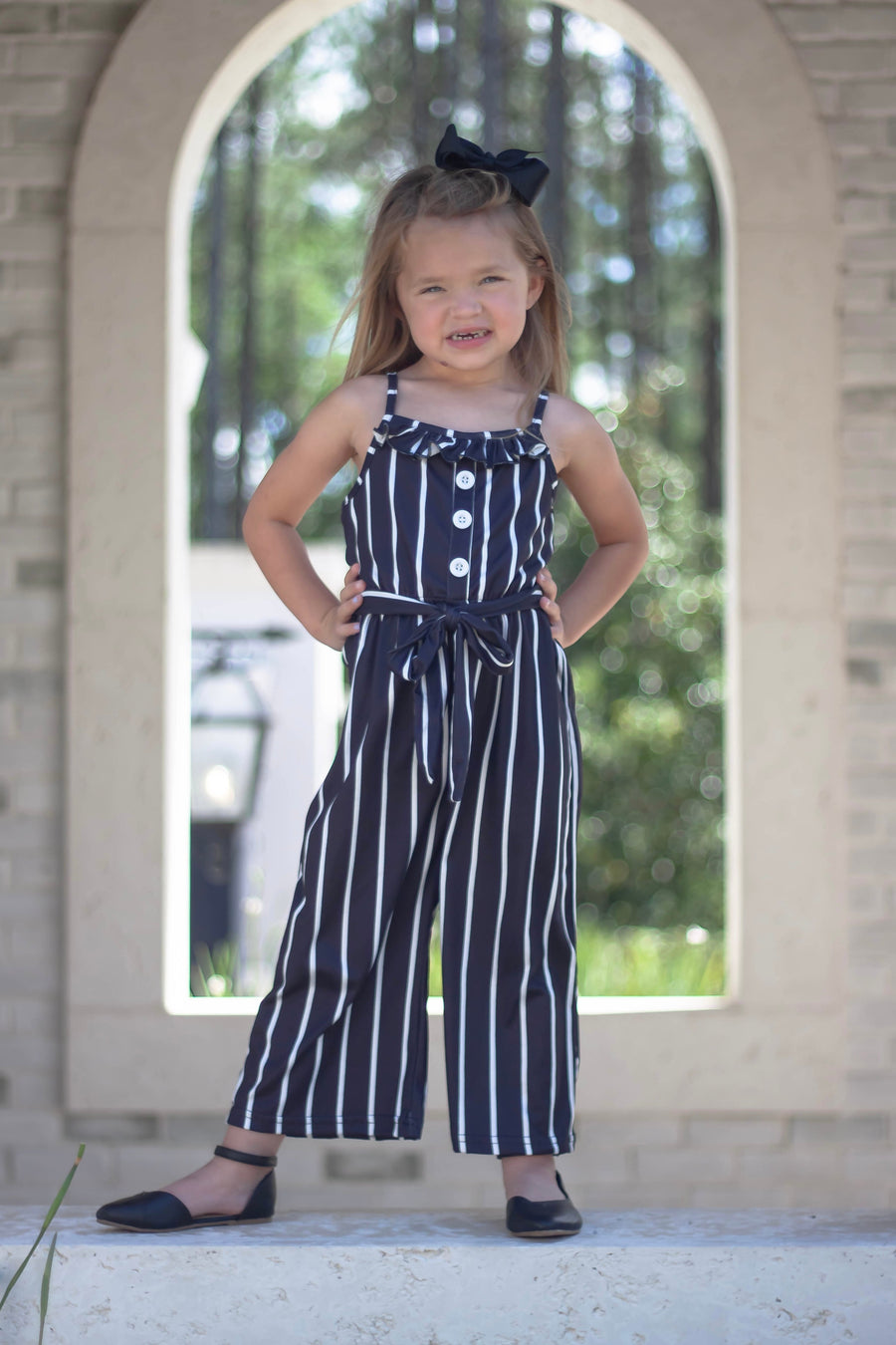 The "Kai" Striped Jumpsuit - two colors! - Rylee Faith Designs