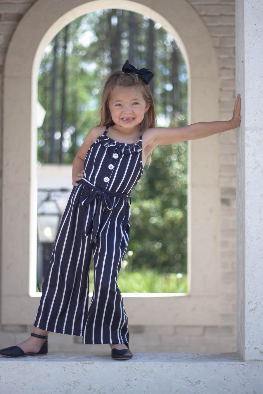 The "Kai" Striped Jumpsuit - two colors! - Rylee Faith Designs