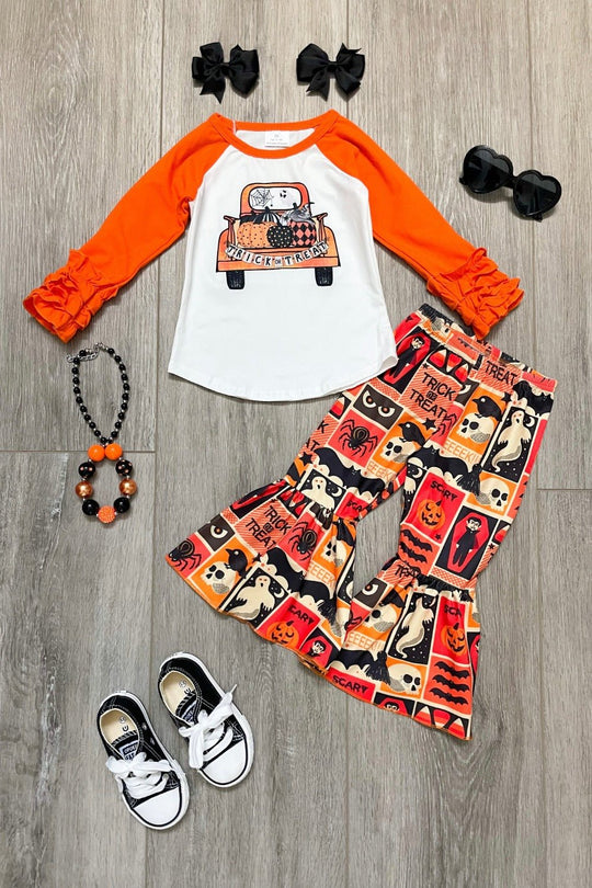 "Trick or Treat" Halloween Bells Set - Rylee Faith Designs