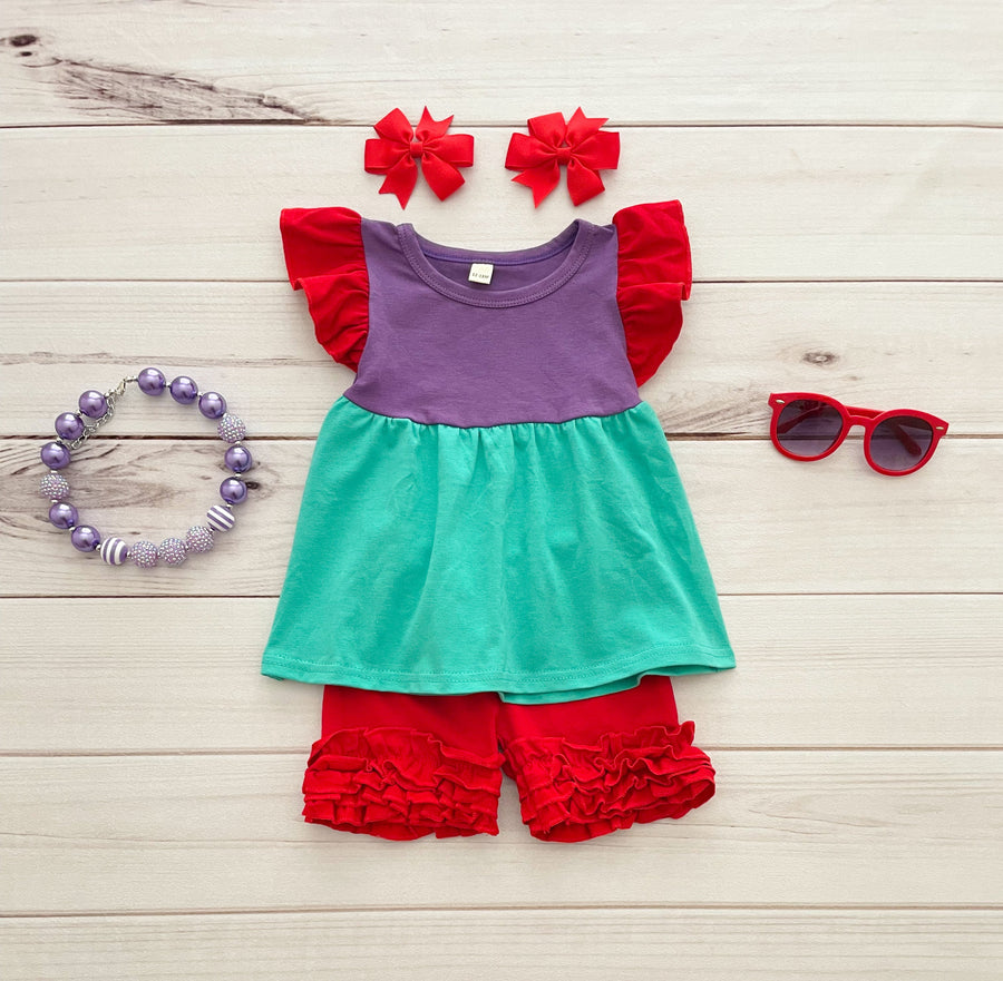 "Under the Sea" Short Set - Rylee Faith Designs