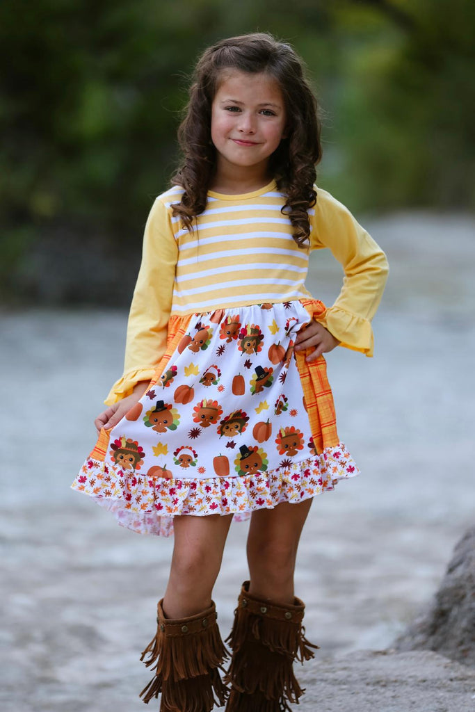 cute thanksgiving dresses Mabel + Honey quality fabric are soft Thanksgiving Dresses & Outfits for