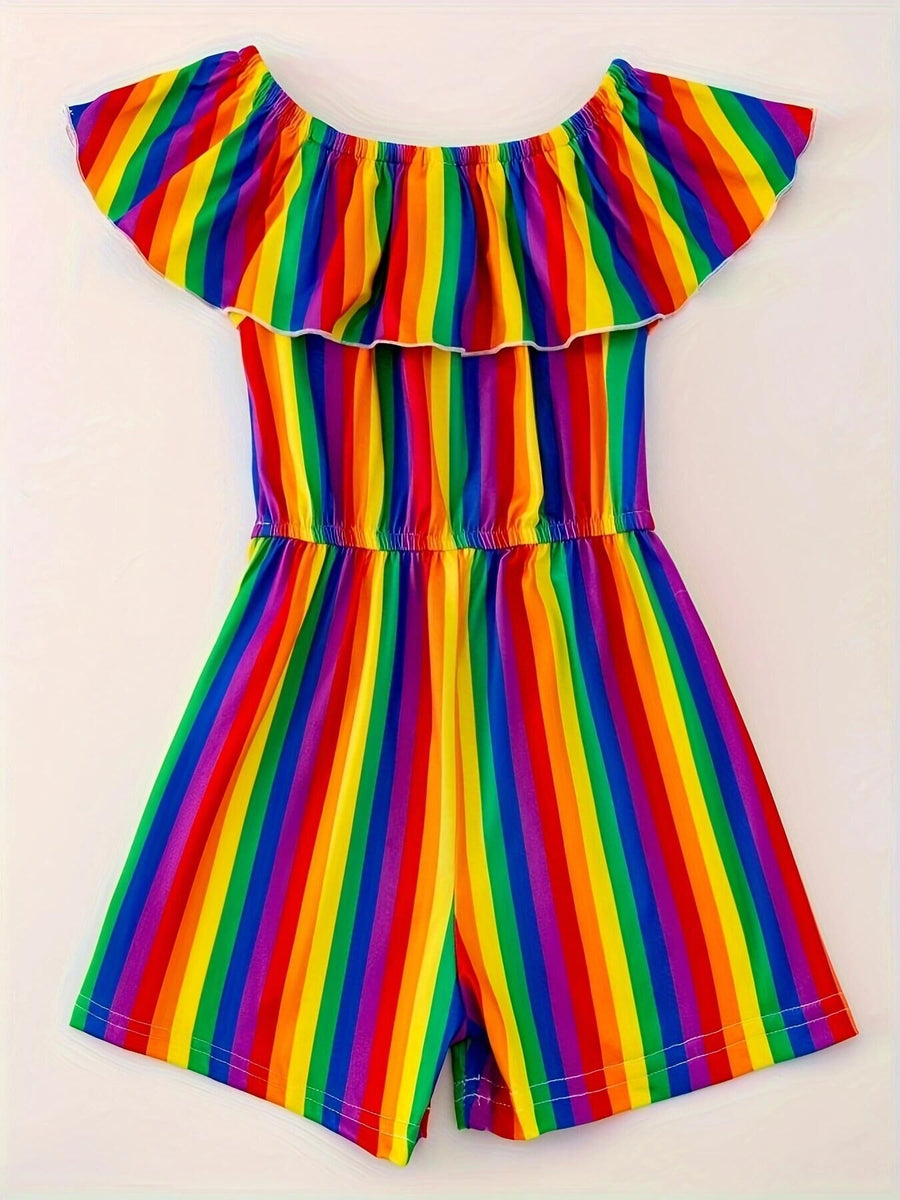 Colorful Striped Jumpsuit