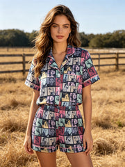 Mommy me TS Printed Adult Plaid Pajamas  Set