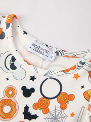 Halloween Party Character Pattern Girls Dress