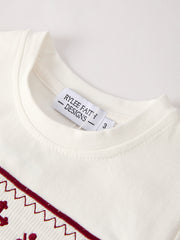 Dark Red Smocked Church Christ Bishop Christening Boys'Set