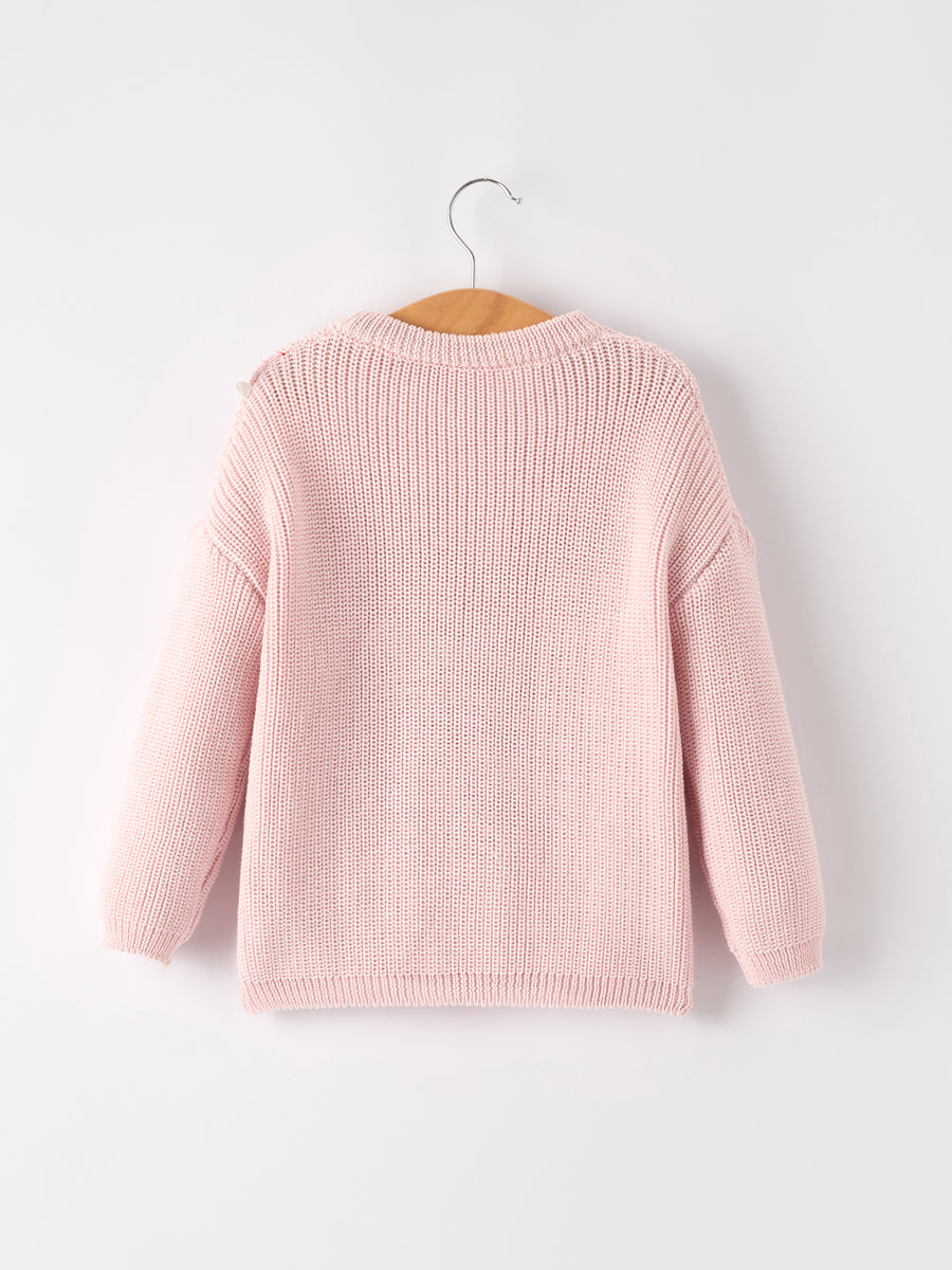 “GAME DAY” Football Light Pink Pullover Sweater
