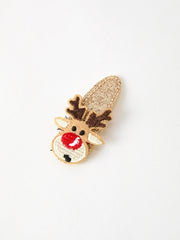 Christmas Elk Girls Hair Clip