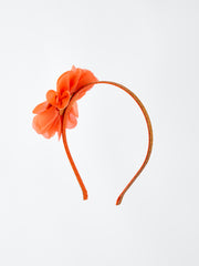 Halloween Pumpkin Floral Girls Headband
