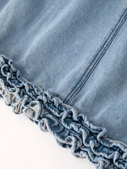 Summer Girls Sleeveless Ruffle Dress