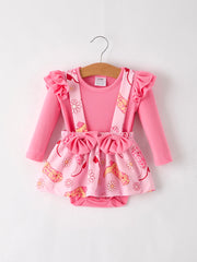 Girls Leopard Romper Of 6 Pcs In One Package