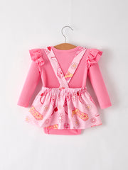 Girls Leopard Romper Of 6 Pcs In One Package