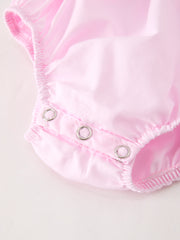 Fall Halloween Pink Spider Pumpkin Ghost Smock Embroidery Baby Girl Romper