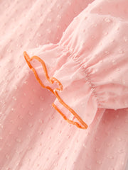 PREORDER Fall Thanksgiving& Halloween Chicken Pumpkin Smock Embroidery Baby Girl Dress