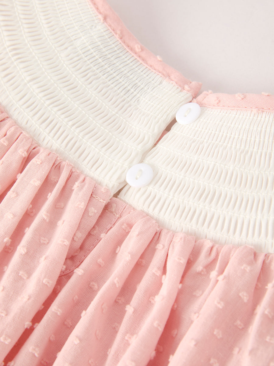 PREORDER Fall Thanksgiving& Halloween Chicken Pumpkin Smock Embroidery Baby Girl Dress