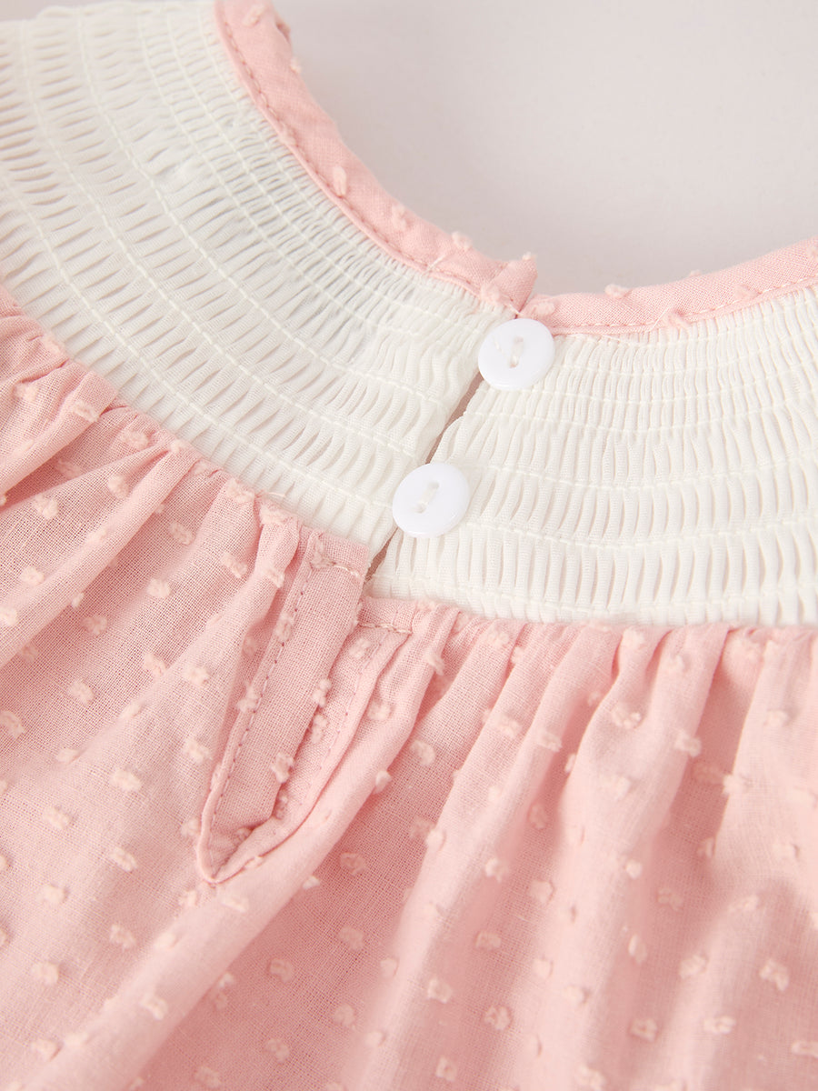 PREORDER Fall Thanksgiving& Halloween Chicken Pumpkin Smock Embroidery Baby Girl Romper