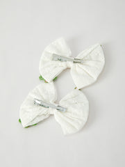 Winter Christmas Tree Hair Clips 2 Pack