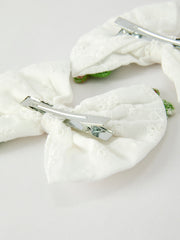 Winter Christmas Tree Hair Clips 2 Pack