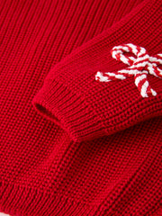 Mom and Me Winter Christmas Red "merry" Pullover Sweater