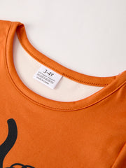 Fall Thanksgiving/Halloween  Leopard Short sleeve O-neck T-shirt