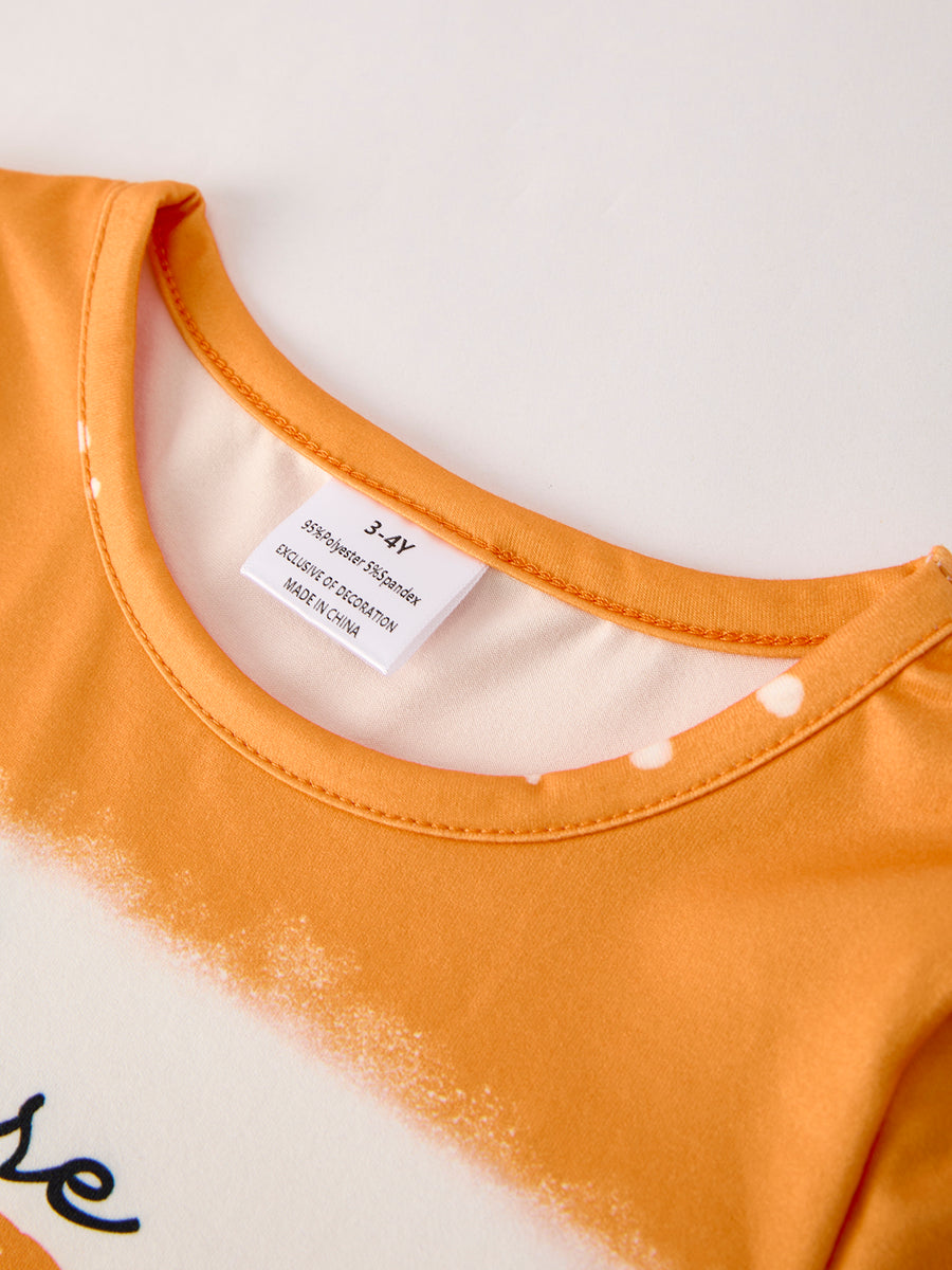 Fall Thanksgiving  5 pieces Short sleeve O-neck T-shirt