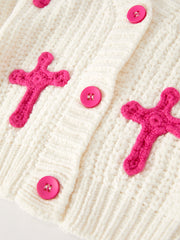 Christmas Winter Christian Girls Cardigan Sweater