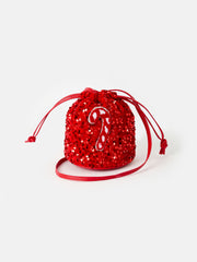 Christmas Red Sequined Girls Bag