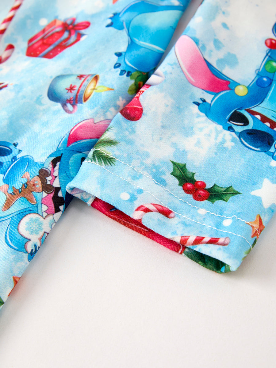 Winter Christmas Character Gift Print Girls Dress