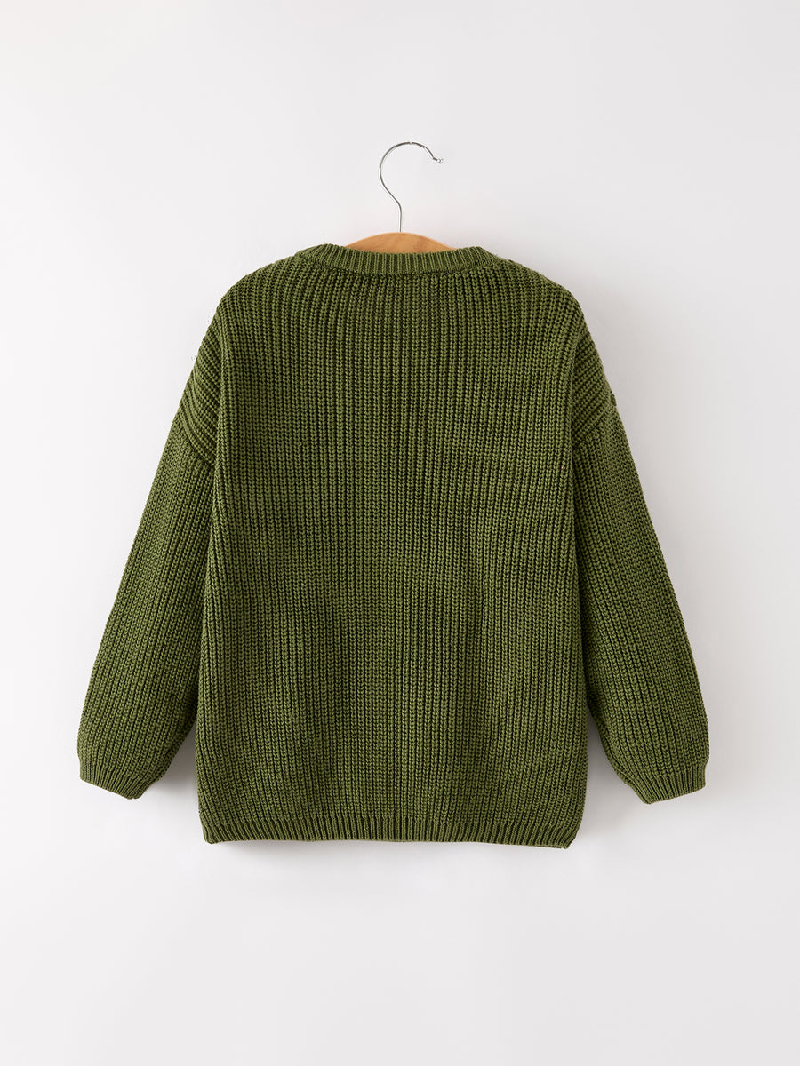 Girls Fall Thanksgiving 'thankful' Pullover Sweater