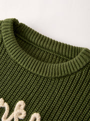 Girls Fall Thanksgiving 'thankful' Pullover Sweater