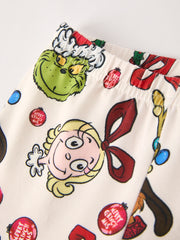 Christmas Character Ho Ho Ho Top & Bell Bottom Pants Set
