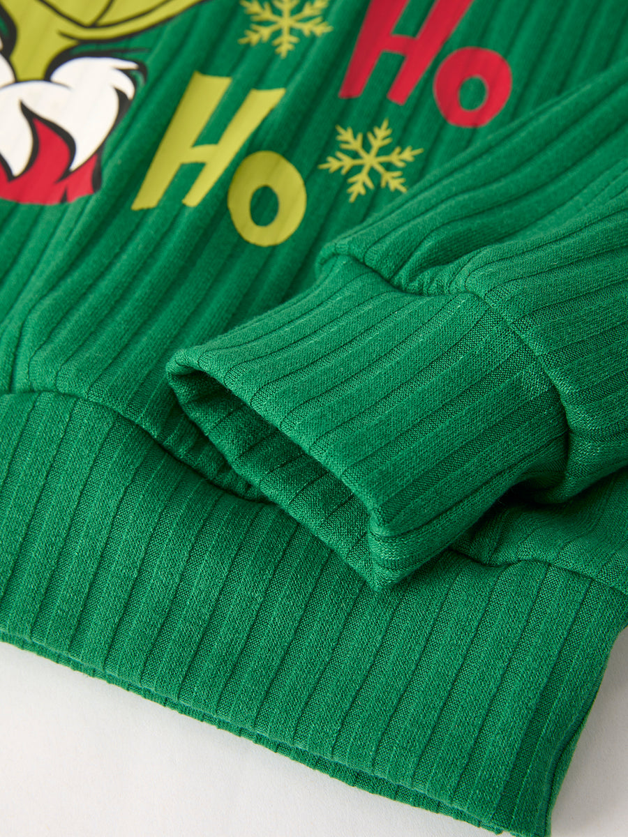 Christmas Character Ho Ho Ho Top & Bell Bottom Pants Set