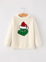 Christmas Winter Character Girls Pullover Sweater