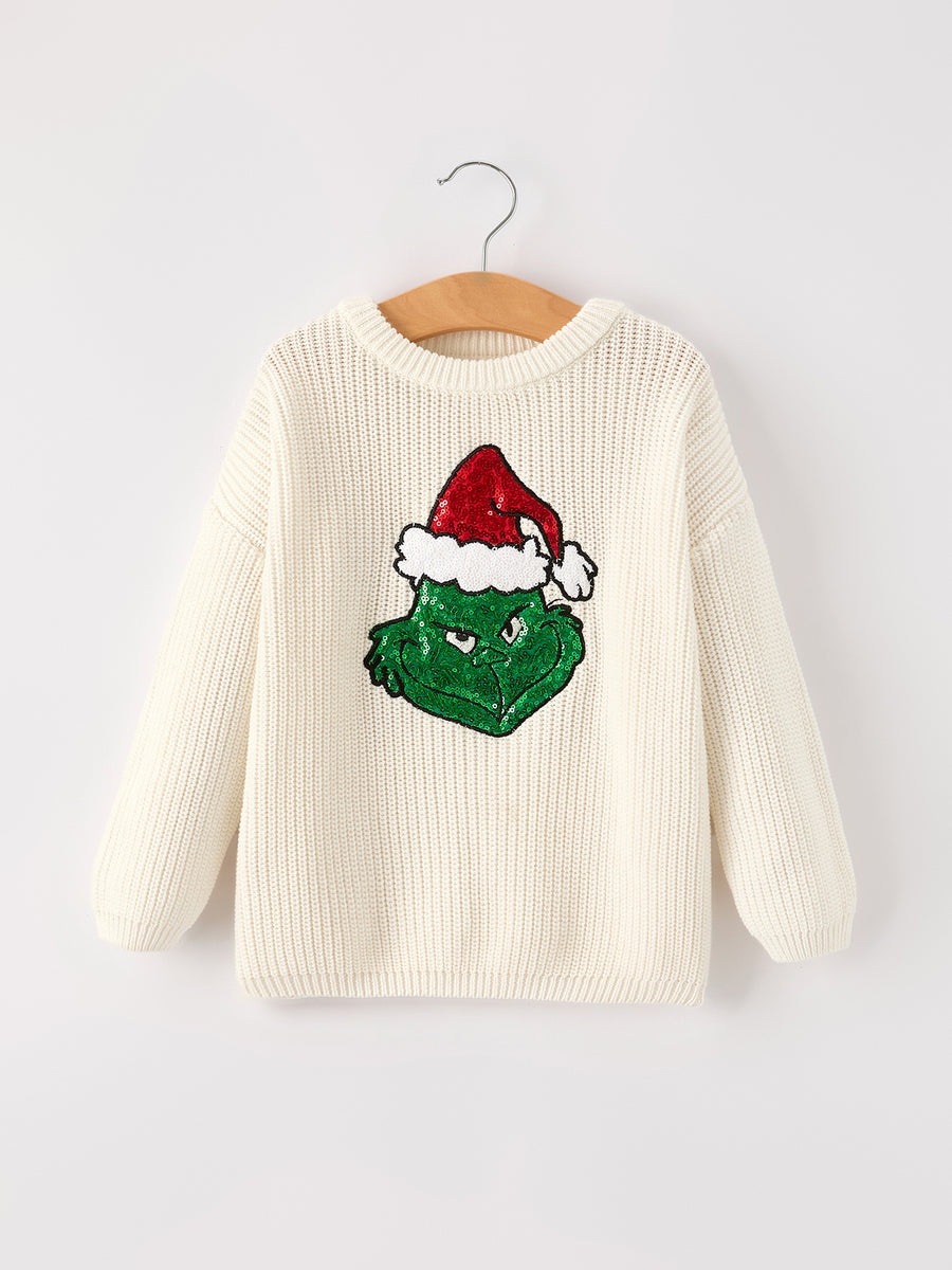 Christmas Winter Character Girls Pullover Sweater