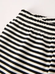 Halloween Striped Boy Set with Cat Smocking Embroidery –  Perfect for Fall