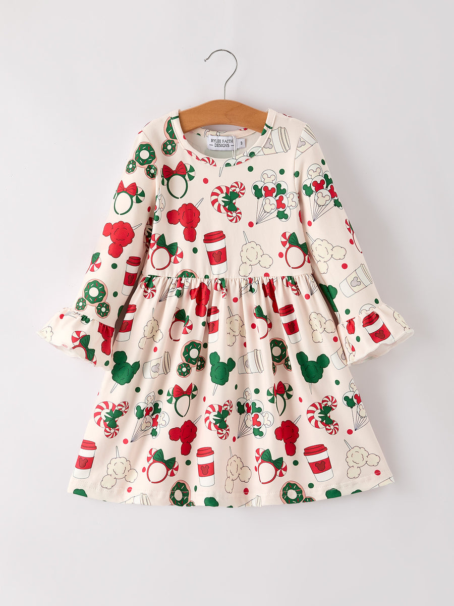 Merry Christmas Dress – Featuring Candy, Coffee, and Characters