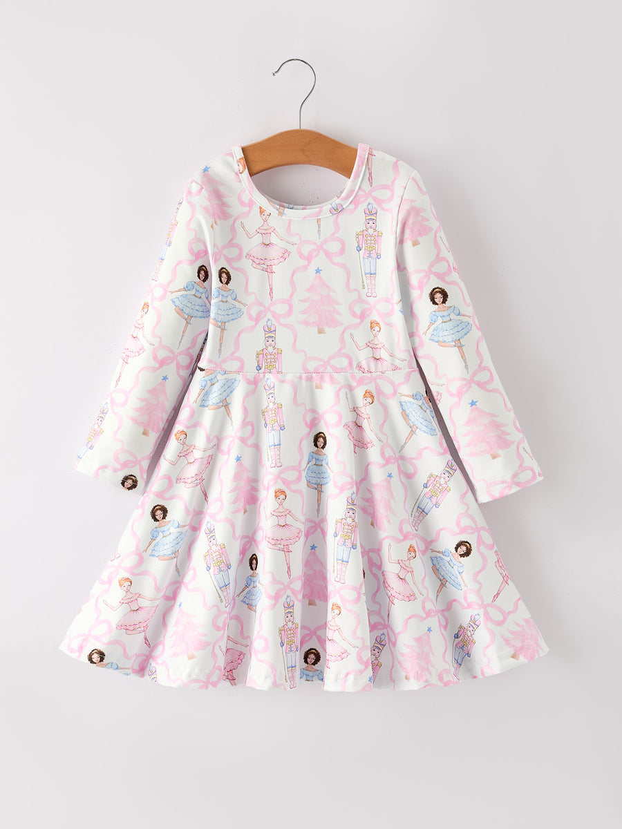 Christmas Ballerina and Nutcracker Girls Dress