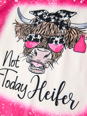 Farm Colorful Chicken Print Top and Flared Pants Set for Girls