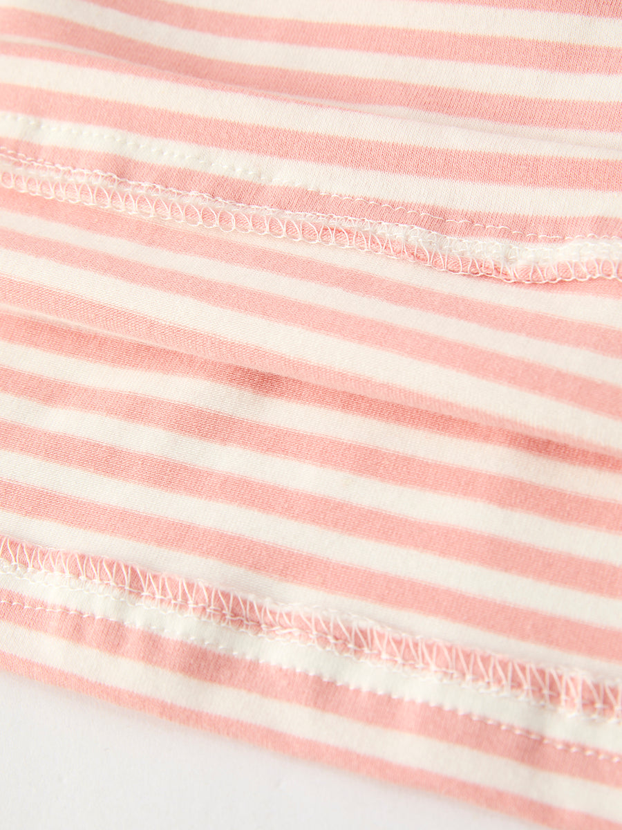 Christmas Candy Cane Smocking Embroidery Striped Girls Dress