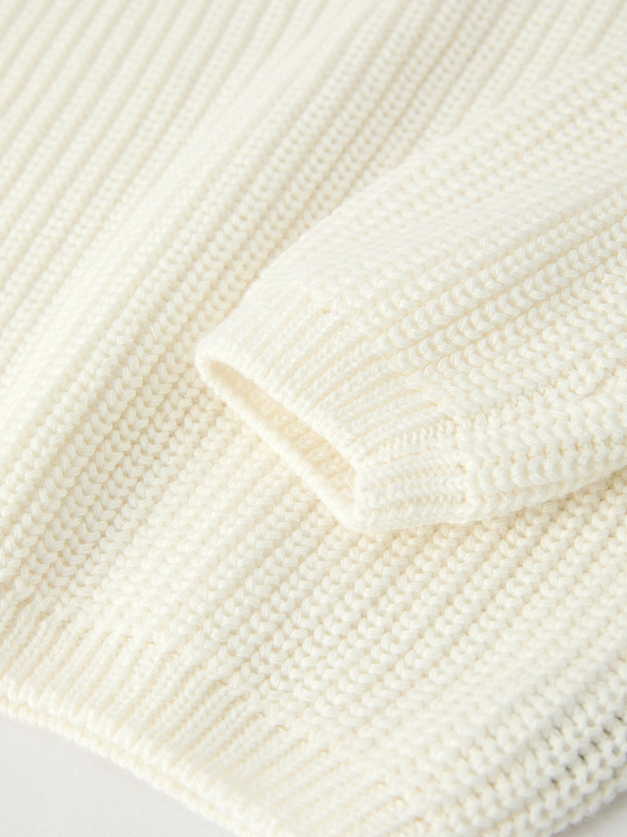 Girls Bow White Pullover Sweater