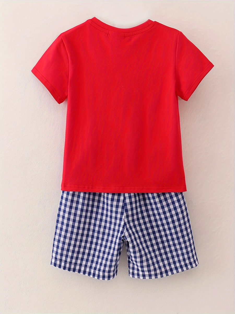 Back to school season boy's Apple Smocking Embroidery Set