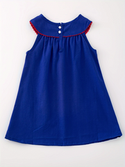 Back To School Girls Apple Applique Dress