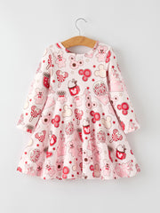 Christmas Sweet Holiday Cheer: Gingerbread and Candy Dress for Toddlers Girls