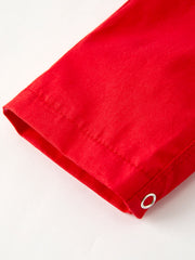 Christmas Cheer: Red Holiday Baby Boys Romper with Cute Embroidery