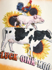 Western-Inspired 6-Piece Toddler Girls Set: Sunflowers, Feathers, and Fun!