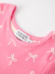 Christmas Bow Girls Dress: Festive and Adorable Design