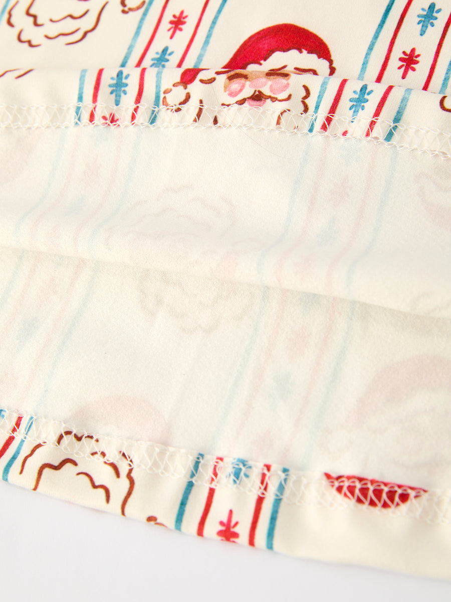 Santa Claus Pattern Christmas Baby Girls Dress